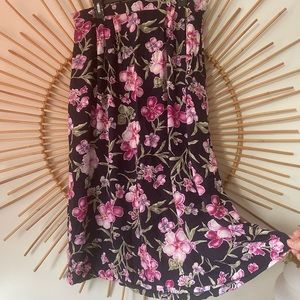 Vintage Jaclyn Smith floral midi skirt size XL